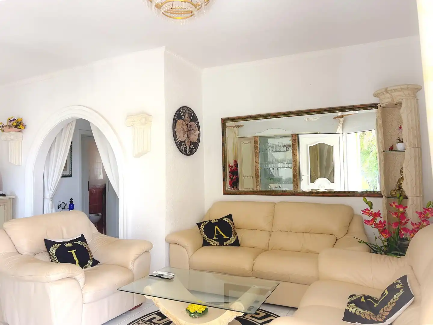 Wohnzimmer von Haus oder Chalet zum Verkauf in La Manga del Mar Menor mit Klimaanlage, Heizung und Privatgarten