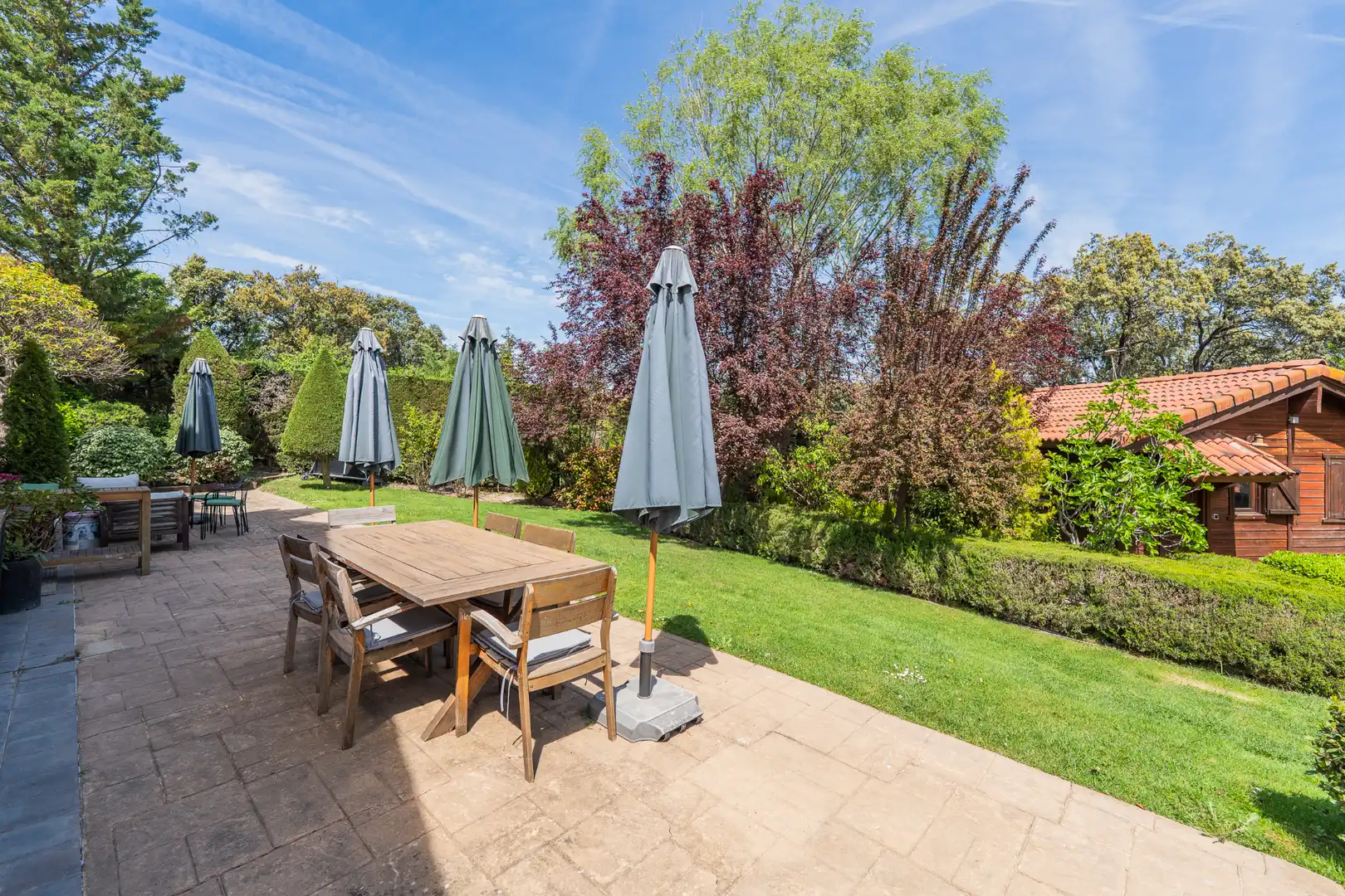 Terrace of Houses for sale in Madrid  with Air Conditioner, Private garden and Swimming Pool