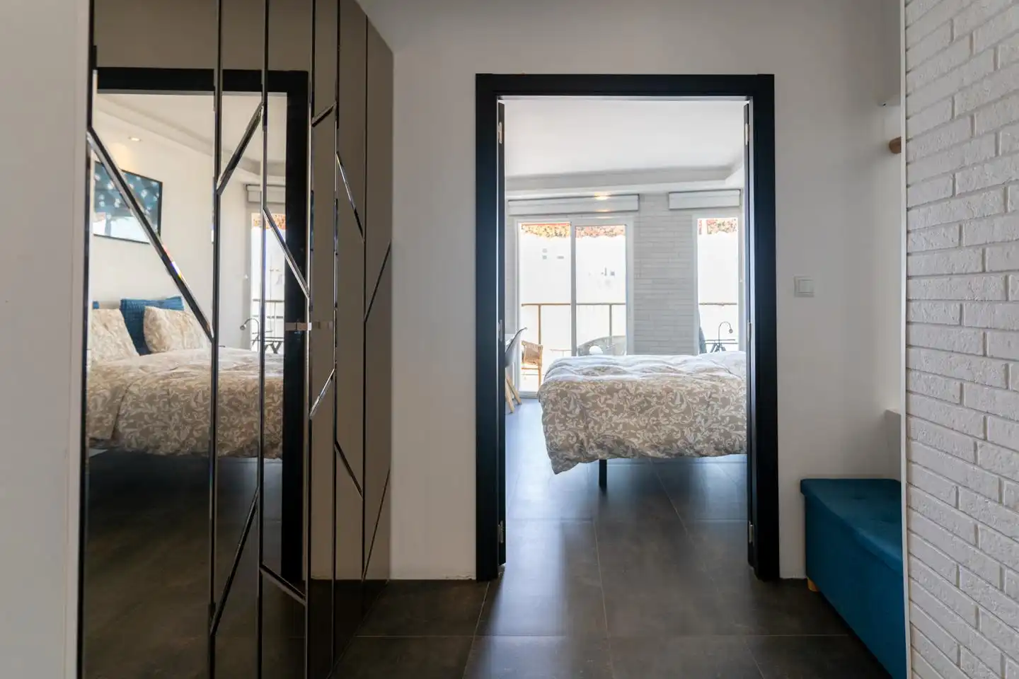 Schlafzimmer von Wohnung zum Verkauf in Santa Pola mit Klimaanlage und Terrasse