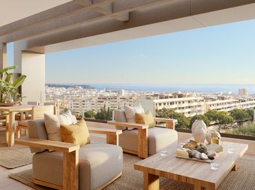 Apartament amb piscina en venda a Estepona Pueblo