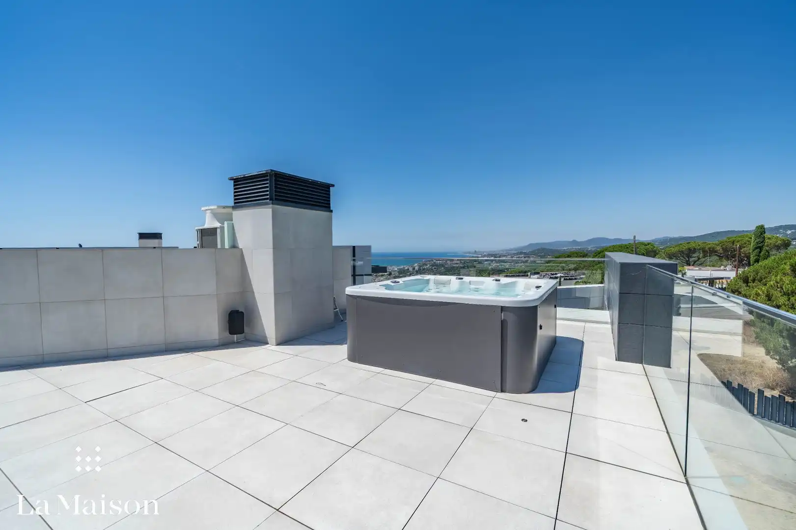 Terraza de Casa o chalet en venta en Caldes d'Estrac con Aire acondicionado, Calefacción y Jardín privado