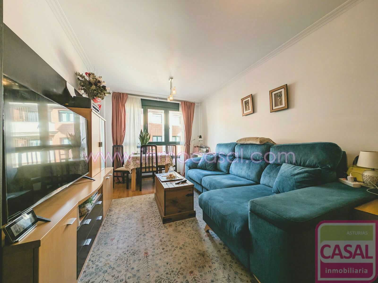 Living room of Flat for sale in Siero  with Heating, Storage room and Furnished