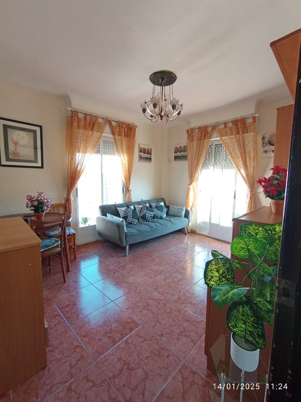 Sala de estar de Piso en venta en Elche / Elx con Lavadora y Balcón