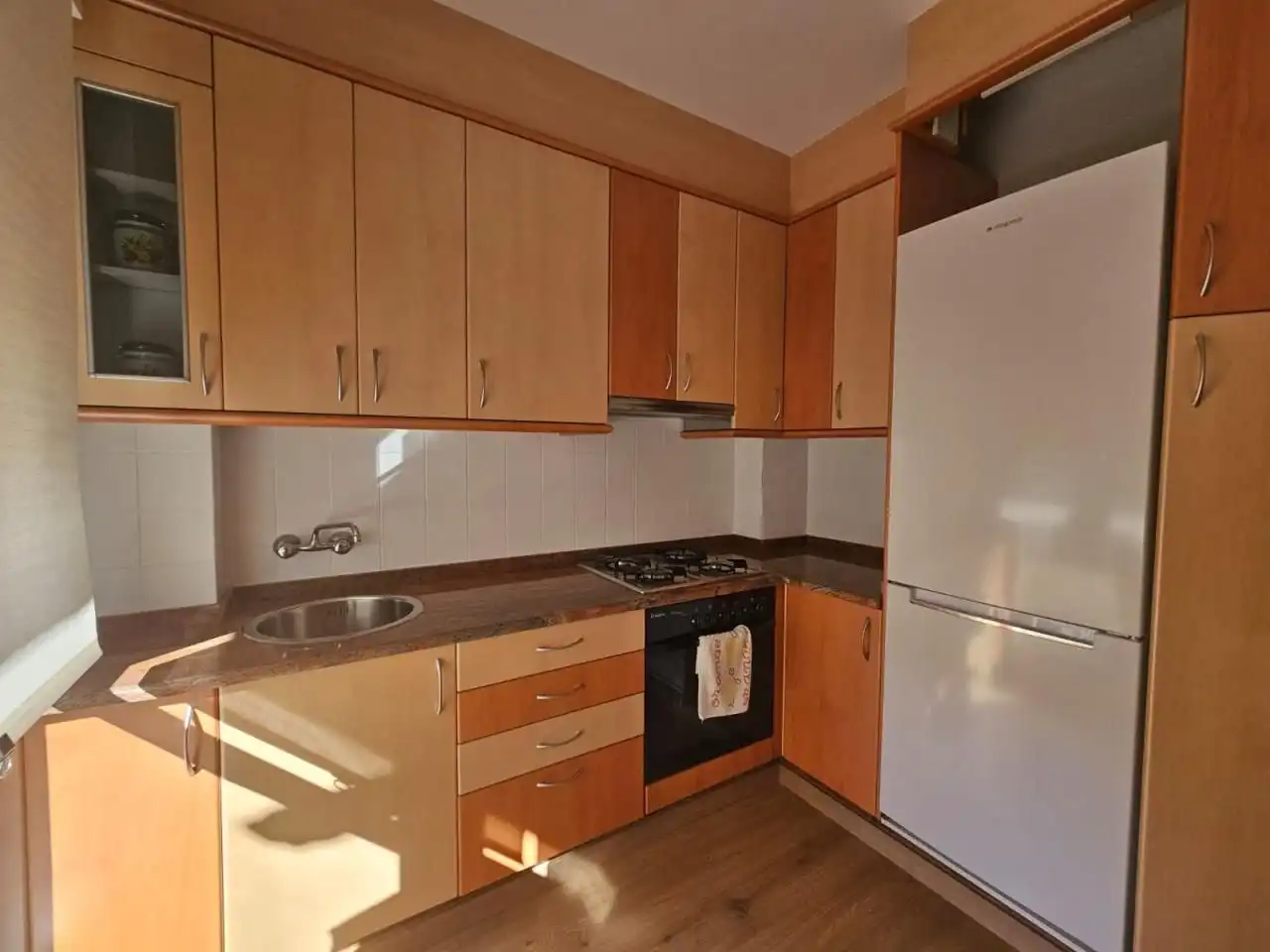 Kitchen of Flat for rent in Ourense Capital   with Heating, Furnished and Balcony