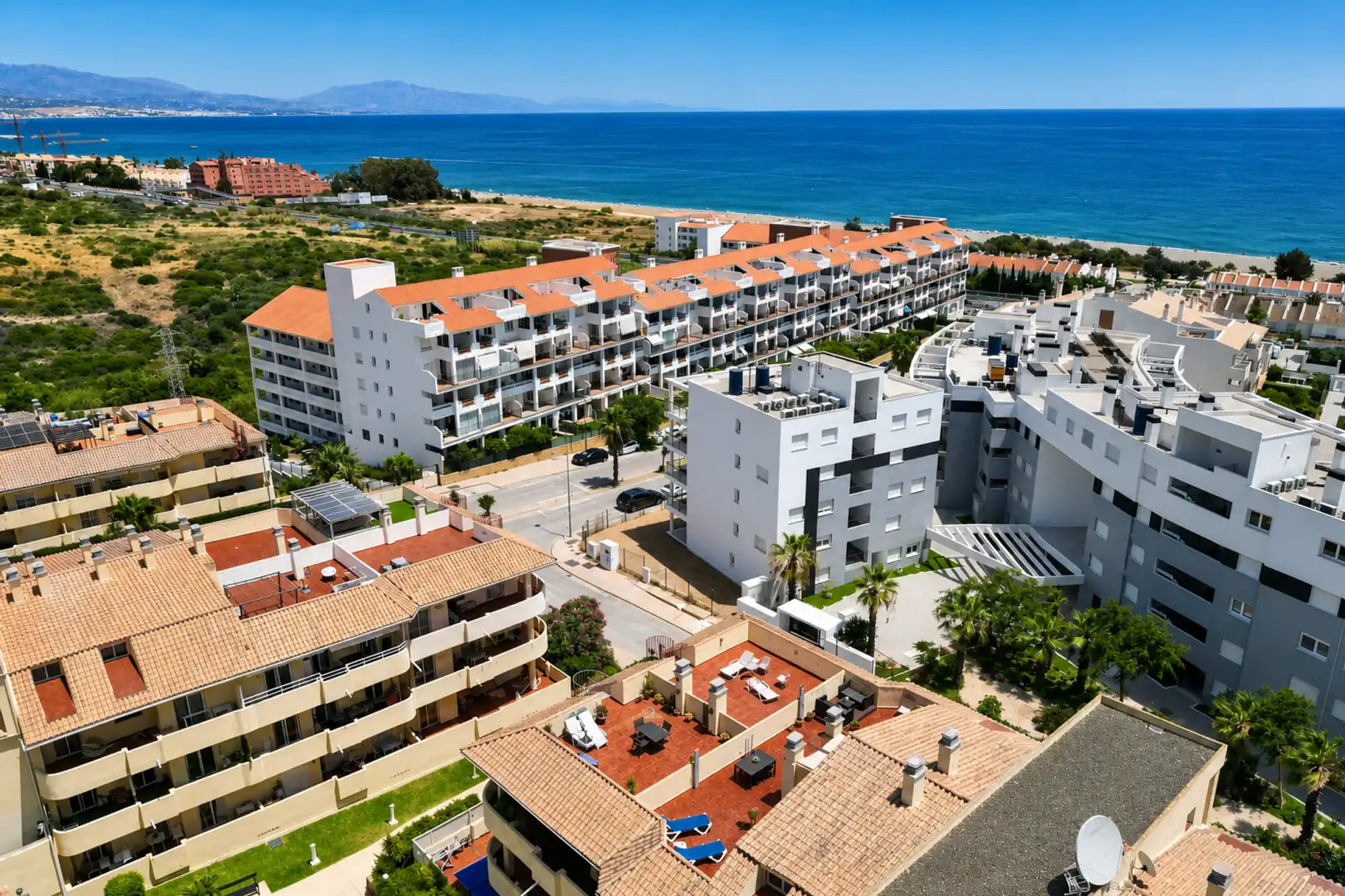 Exterior view of Attic for sale in Manilva  with Air Conditioner, Terrace and Swimming Pool