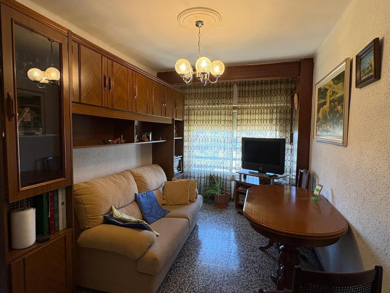 Sala de estar de Piso en venta en  Zaragoza Capital con Calefacción y Terraza