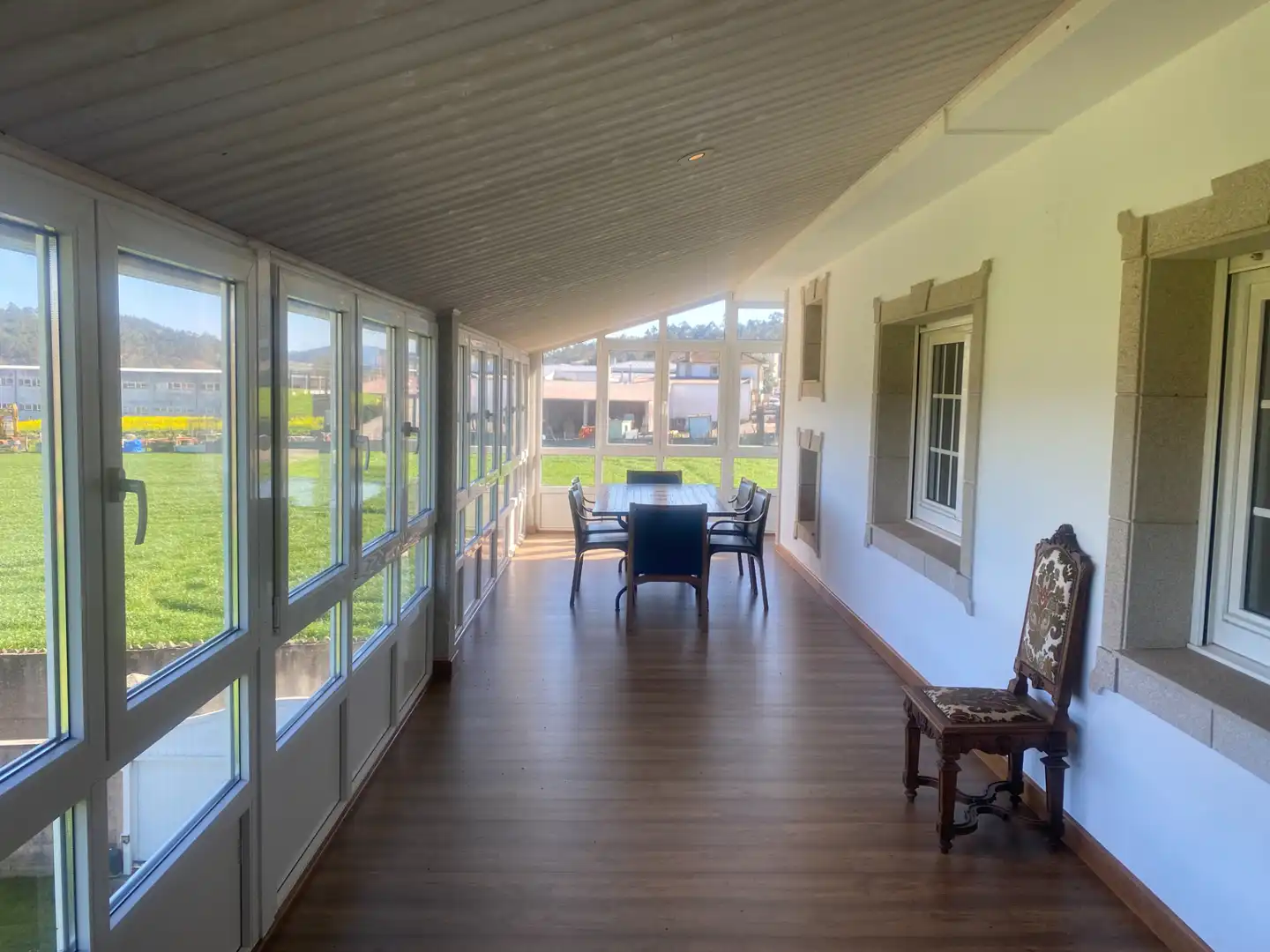 Terrassa de Casa o xalet en venda en Val do Dubra amb Calefacció, Jardí privat i Parquet