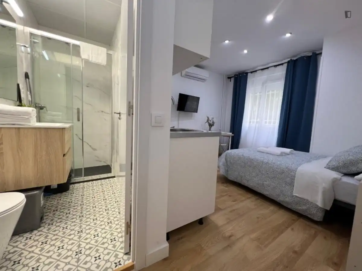 Habitación de Estudio de alquiler en Madrid con Aire acondicionado, Calefacción y Amueblado