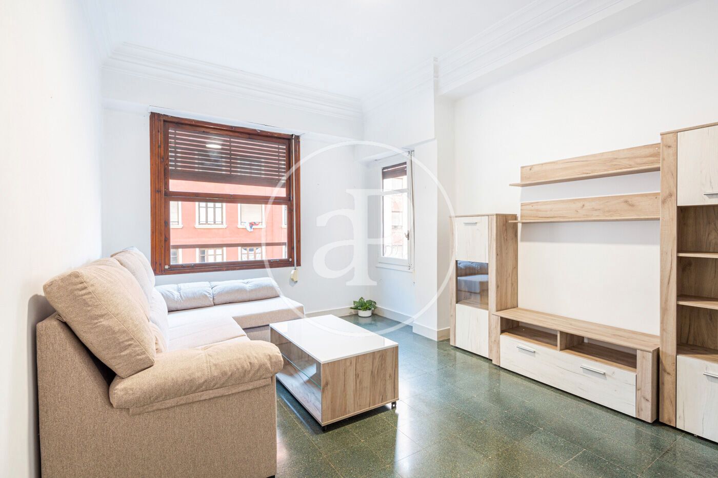 Living room of Flat to rent in  Valencia Capital  with Heating, Furnished and Balcony