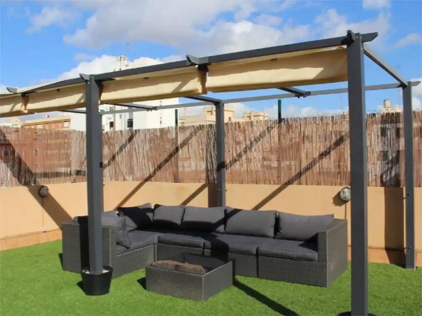 Terrasse von Wohnung zur Miete in  Palma de Mallorca mit Klimaanlage