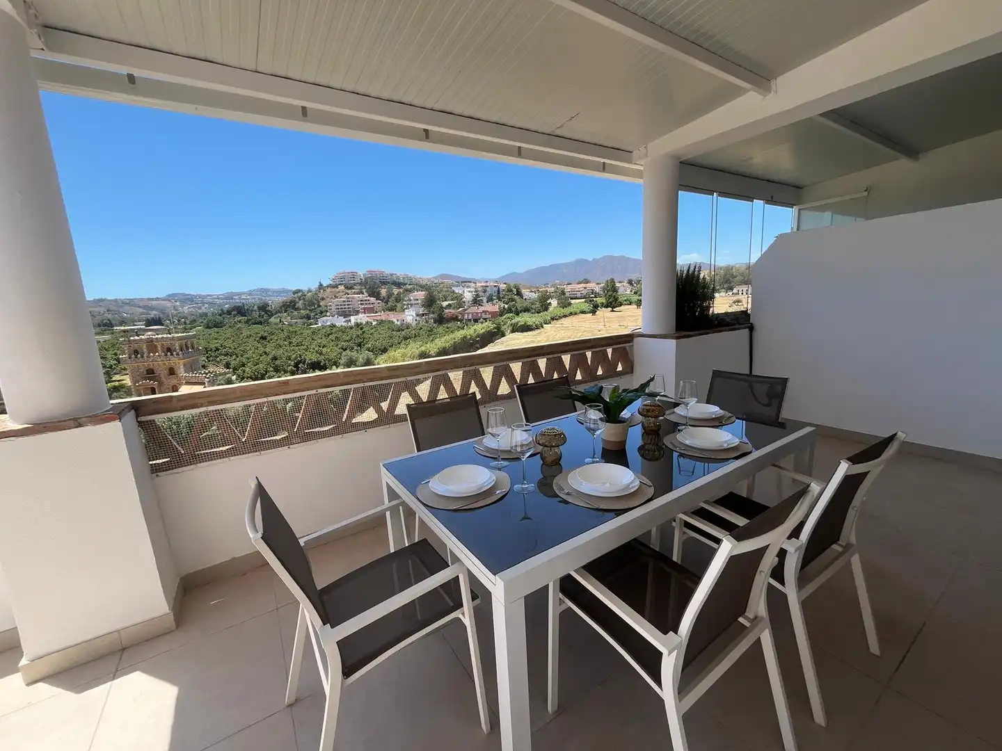 Terrassa de Àtic de lloguer en Mijas amb Aire condicionat, Calefacció i Terrassa