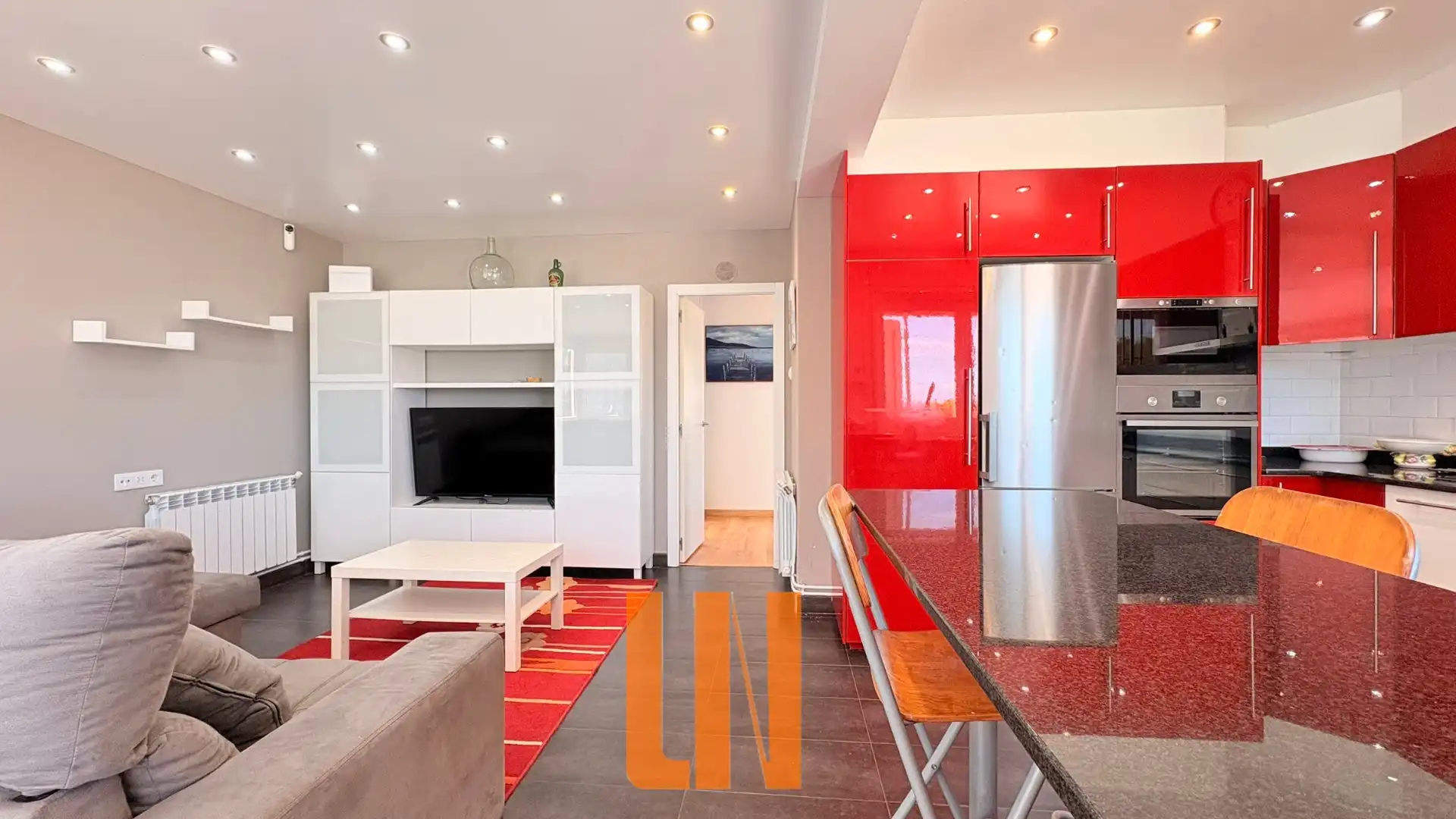 Sala de estar de Casa o chalet en venta en Arteixo con Calefacción, Jardín privado y Parquet