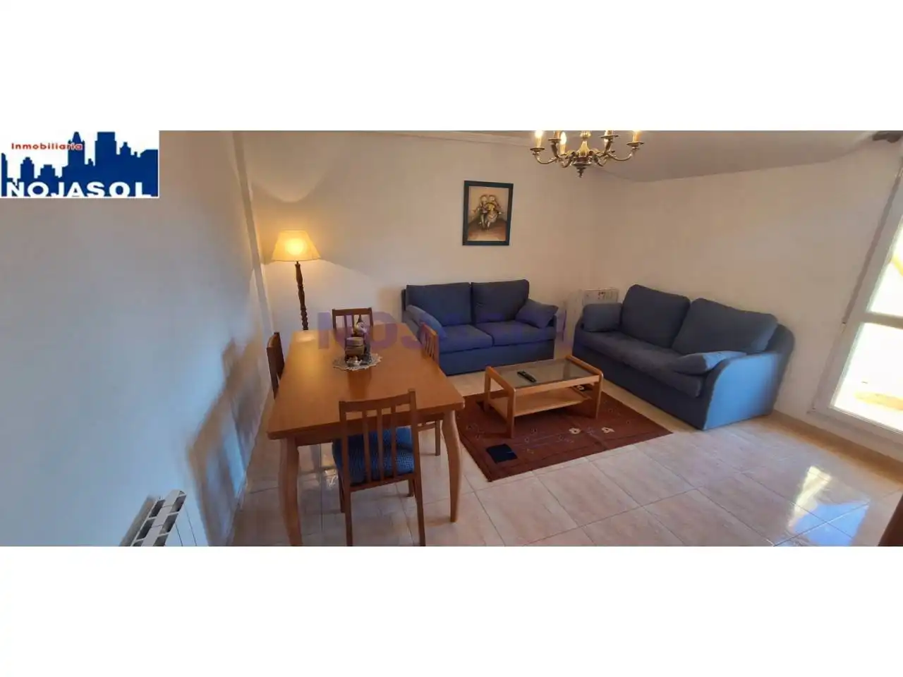 Wohnzimmer von Dachboden zur Miete in Noja mit Heizung, Terrasse und Möbliert