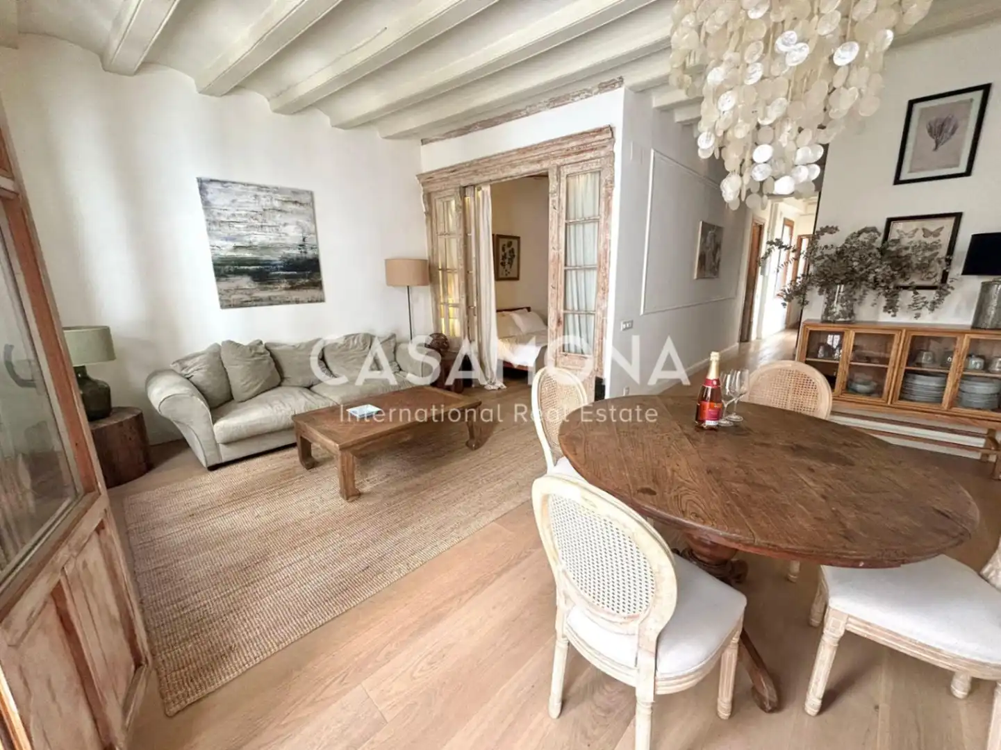 Sala de estar de Apartamento en venta en Barcelona con Aire acondicionado, Calefacción y Balcón