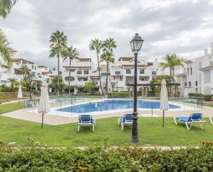 Exterior view of Planta baja for sale in Marbella  with Air Conditioner, Terrace and Swimming Pool