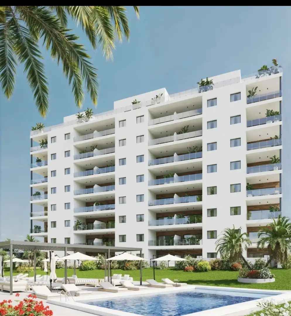 Außenansicht von Wohnung zum Verkauf in Villajoyosa / La Vila Joiosa mit Klimaanlage und Heizung