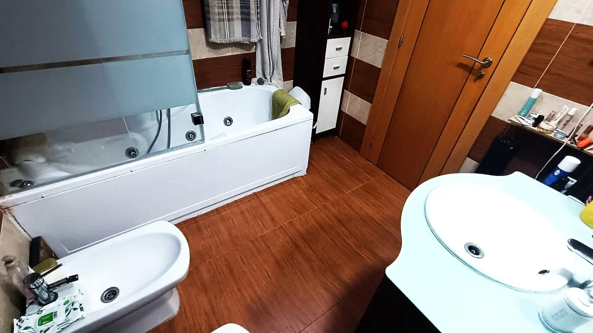 Badezimmer von Wohnung zum Verkauf in Zamora Capital  mit Heizung, Parkett und Terrasse