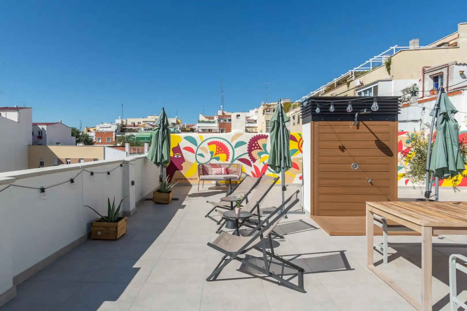 Terrace of Apartments for rent in Madrid  with Air Conditioner, Heating and Terrace