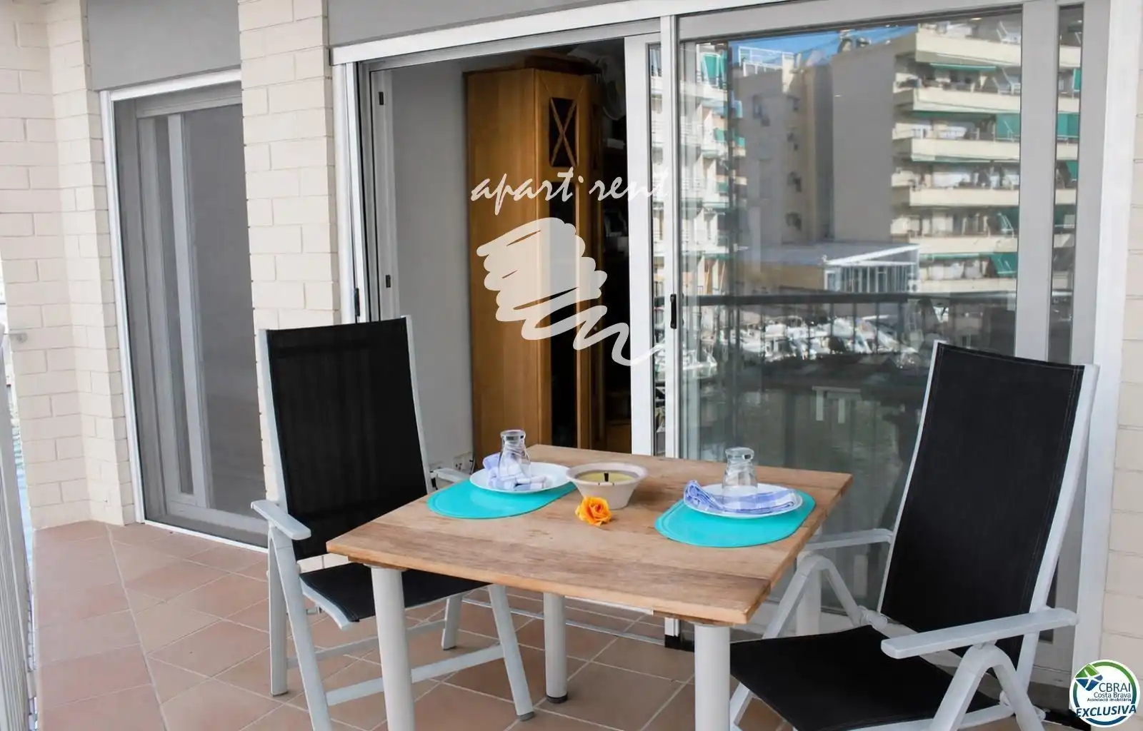 Terrace of Flat for sale in Roses  with Terrace, Furnished and Balcony