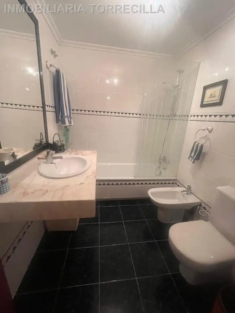 Badezimmer von Wohnung zur Miete in Valladolid mit Parkett, Möbliert und Balkon