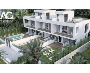 Exterior view of Single-family semi-detached for sale in Nerja  with Air Conditioner, Terrace and Swimming Pool