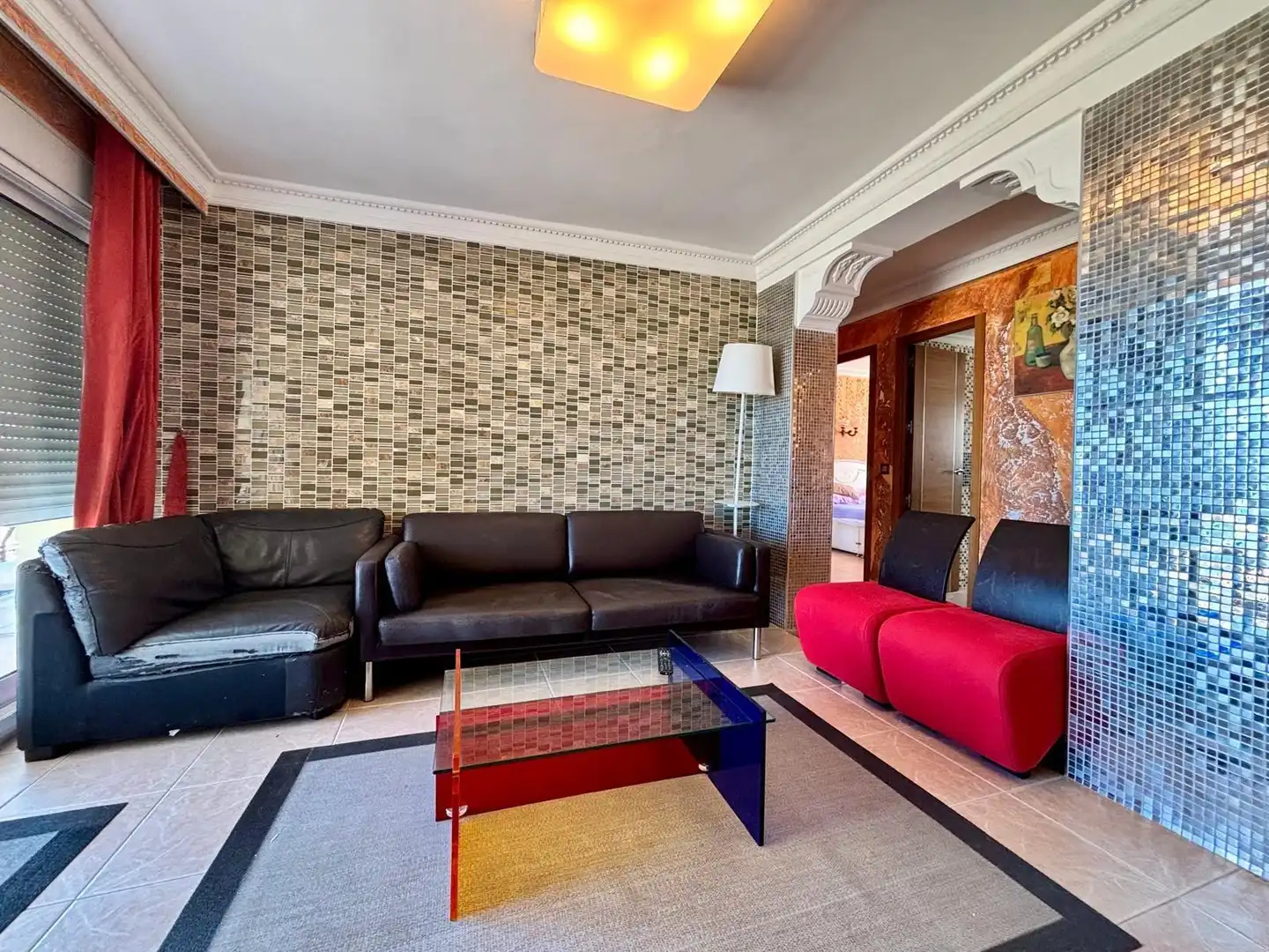Sala d'estar de Apartament en venda en Gandia amb Aire condicionat, Jardí privat i Terrassa