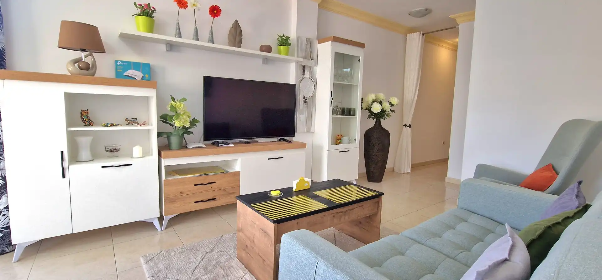Sala de estar de Apartamento en venta en Adeje con Terraza, Amueblado y Horno