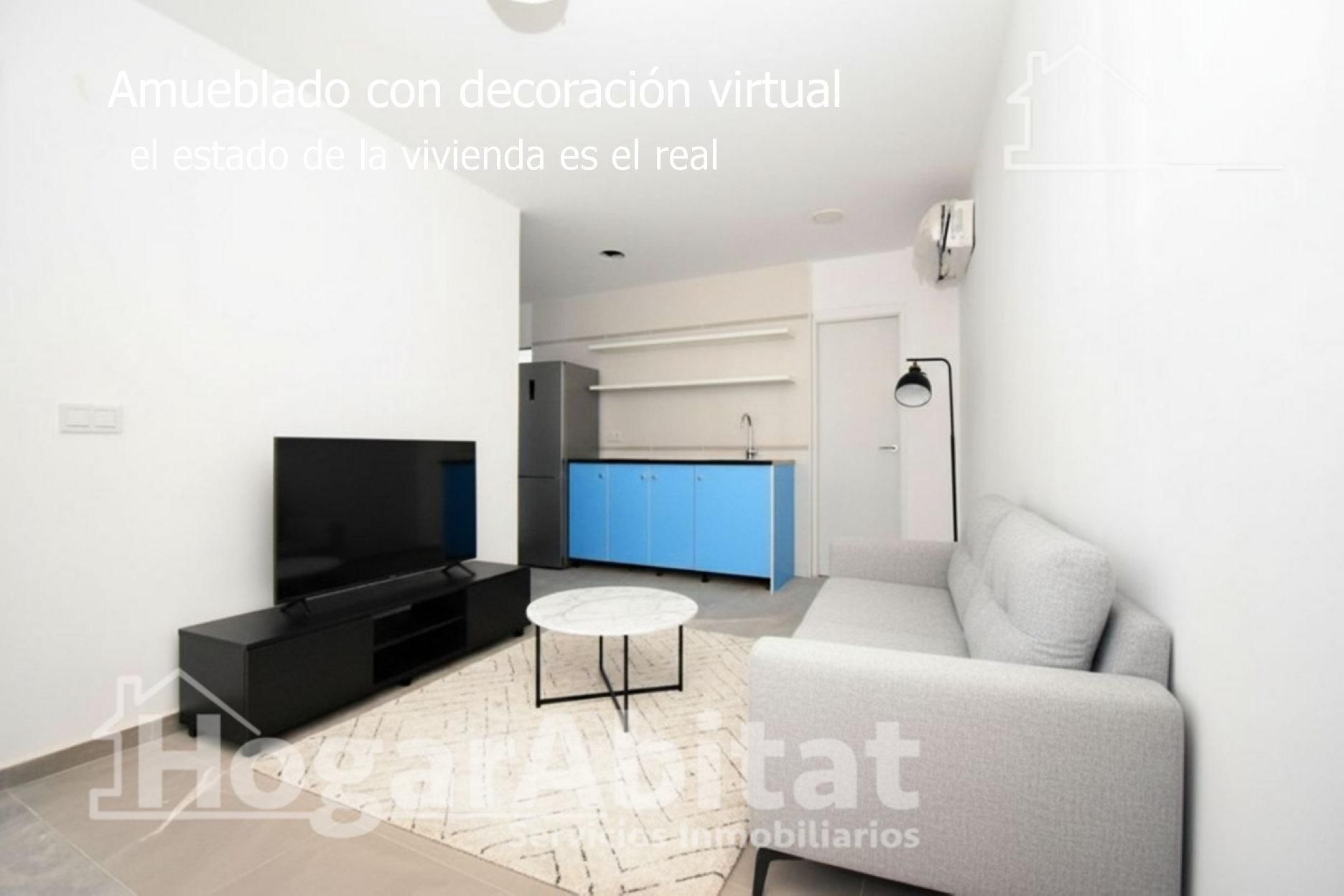 Living room of Flat for sale in Castellón de la Plana / Castelló de la Plana  with Air Conditioner