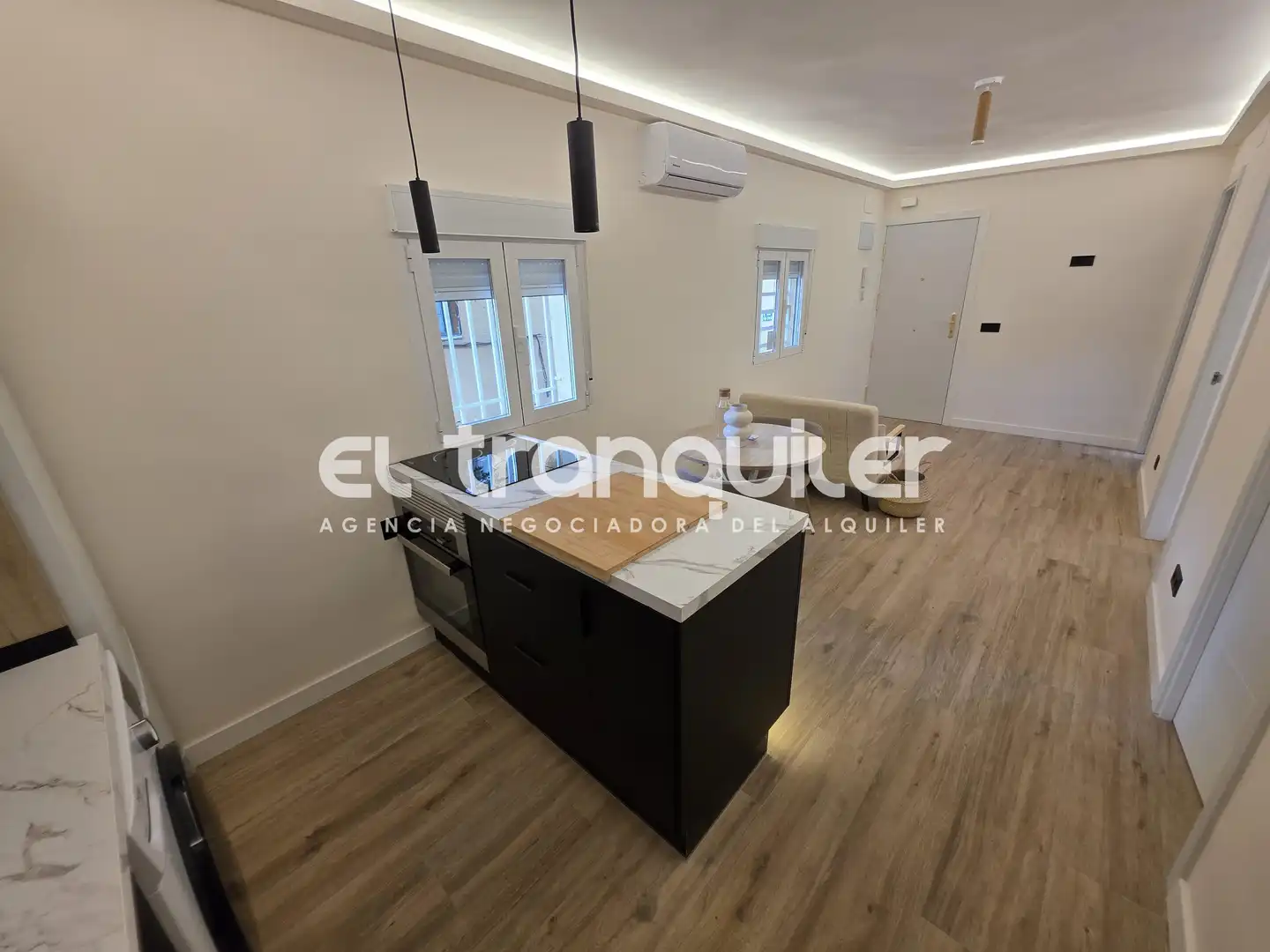 Küche von Wohnung zur Miete in Madrid mit Klimaanlage, Möbliert und Waschmaschine