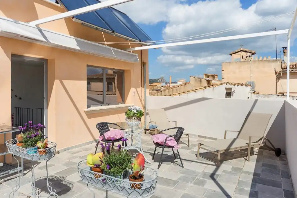 Terrasse von Country house zum Verkauf in Llucmajor mit Klimaanlage, Terrasse und Abstellraum