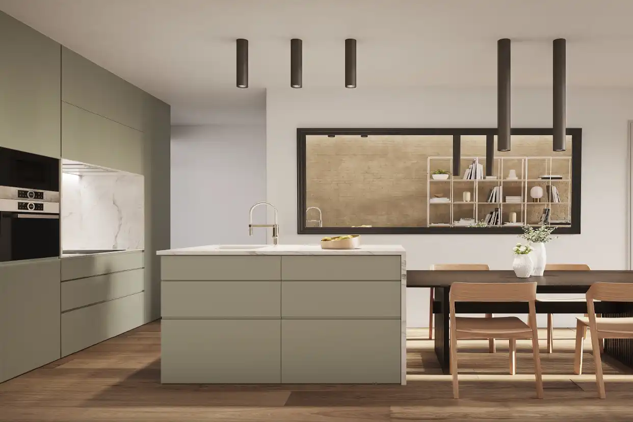 Cocina de Piso en venta en Barcelona con Aire acondicionado, Calefacción y Parquet