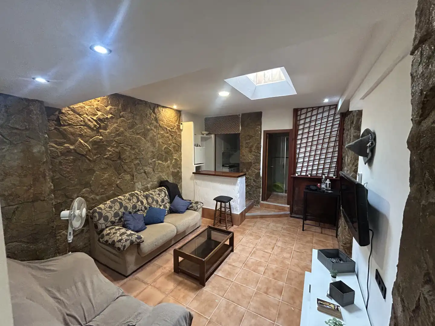 Sala d'estar de Casa adosada en venda en Centro  