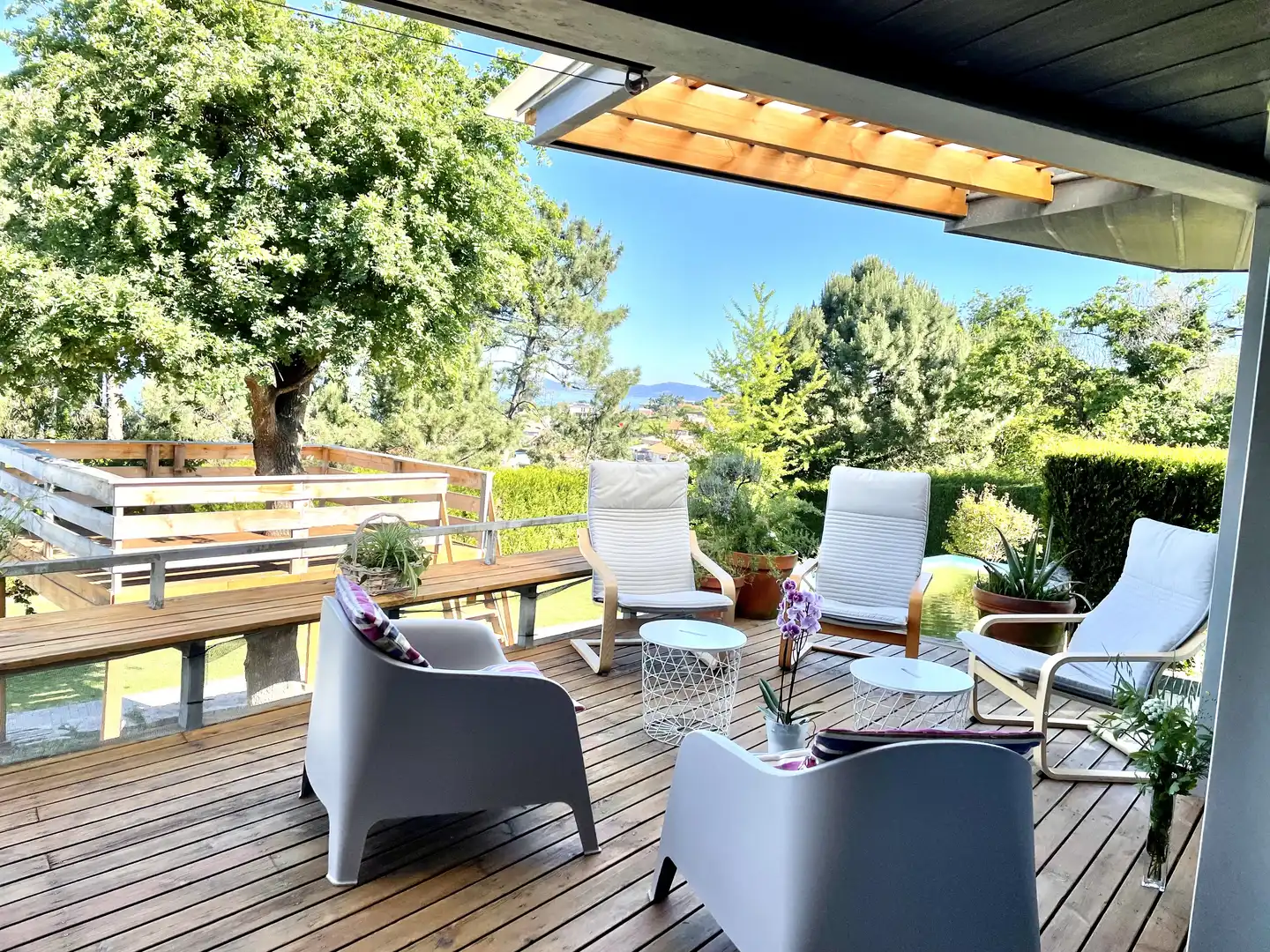 Terraza de Casa o chalet de alquiler en Nigrán con Calefacción, Jardín privado y Parquet