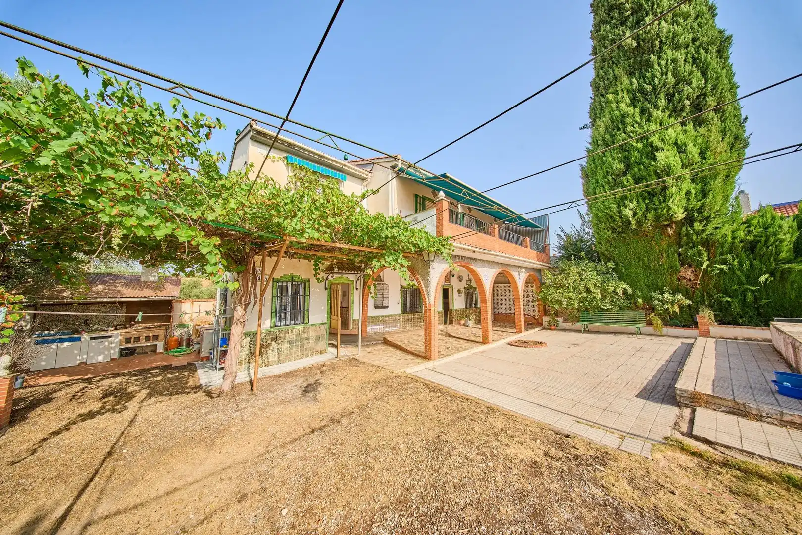 Vista exterior de Casa o chalet en venta en Pulianas con Jardín privado y Piscina