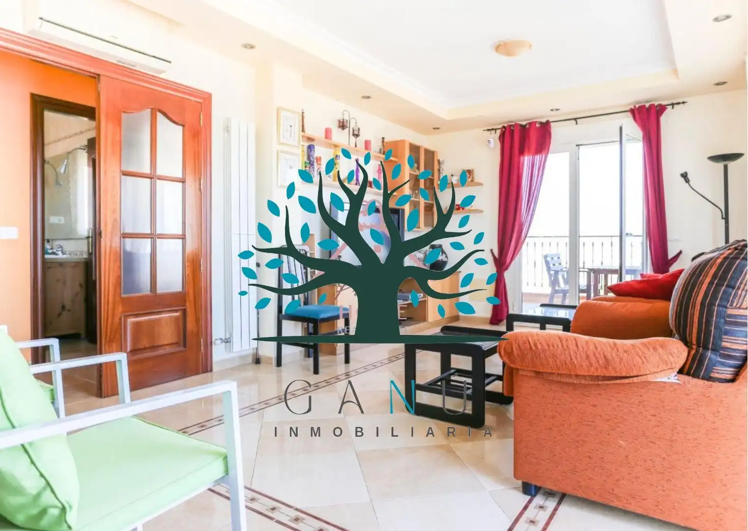 Sala de estar de Casa o chalet en venta en Mazarrón con Aire acondicionado, Calefacción y Jardín privado