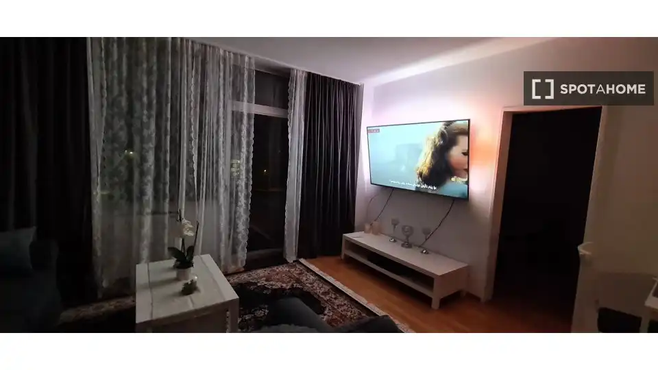 Sala de estar de Apartamento para compartir en Las Navas de la Concepción con Aire acondicionado, Terraza y Amueblado