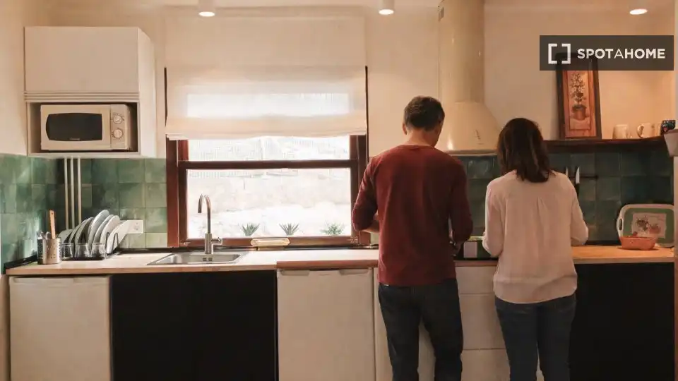 Kitchen of Flat for share in  Palma de Mallorca  with Air Conditioner, Heating and Terrace