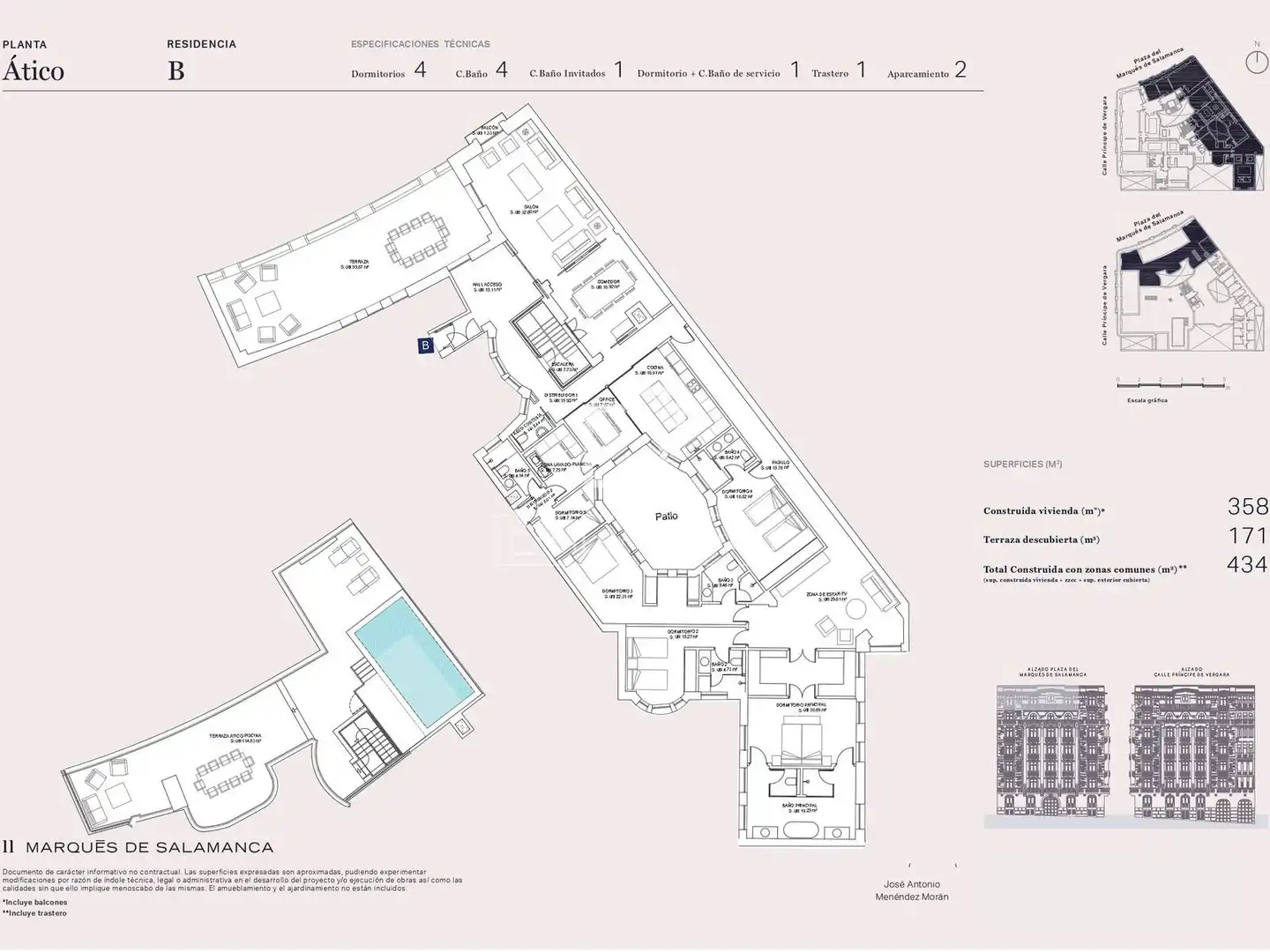 Attic for sale in Madrid  with Air Conditioner, Heating and Parquet flooring