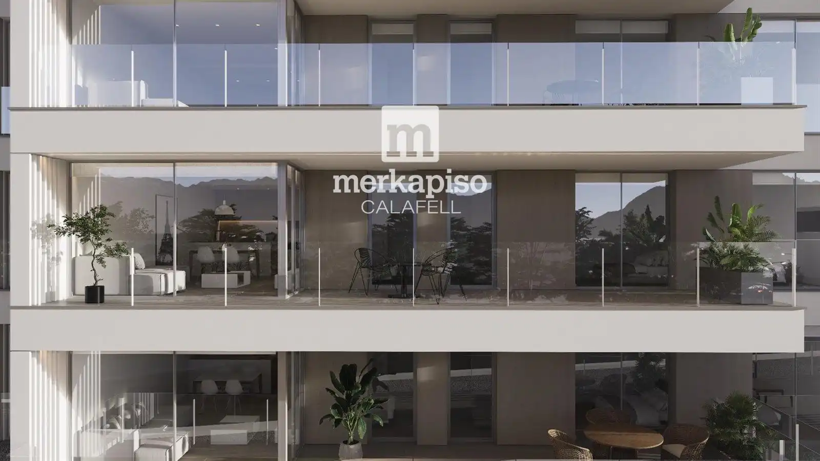 Vista exterior de Piso en venta en Cunit con Aire acondicionado, Calefacción y Terraza