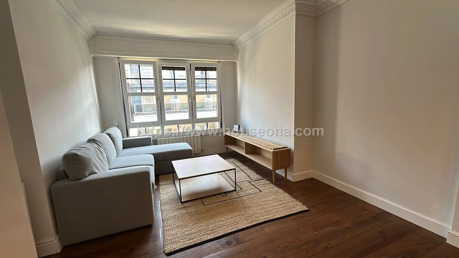 Sala de estar de Piso de alquiler en Bilbao  con Calefacción, Terraza y Amueblado