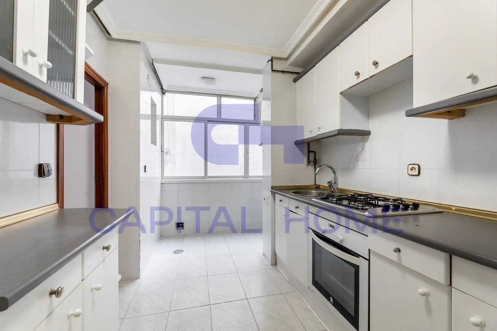 Kitchen of Flat for sale in Móstoles  with Heating, Terrace and Furnished