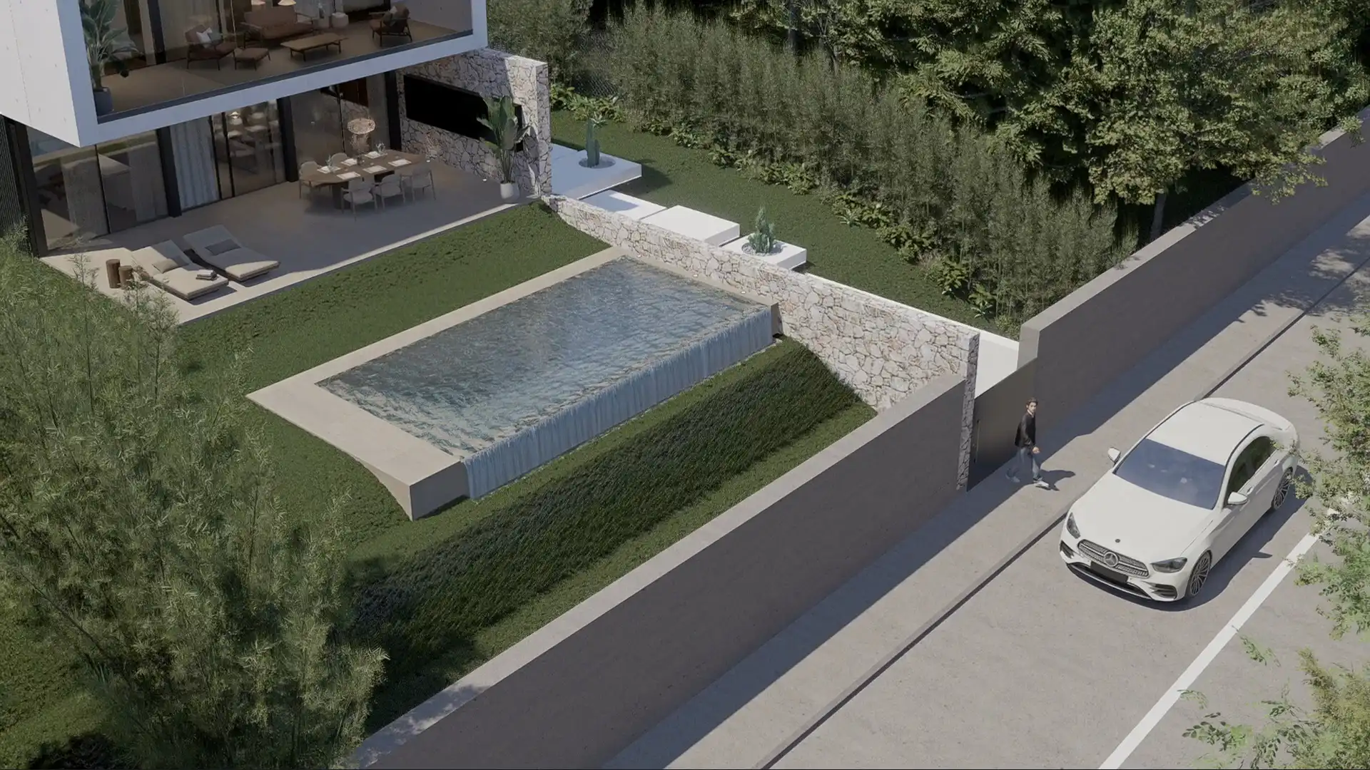 Piscina de Casa o xalet en venda en Llinars del Vallès amb Aire condicionat, Jardí privat i Terrassa