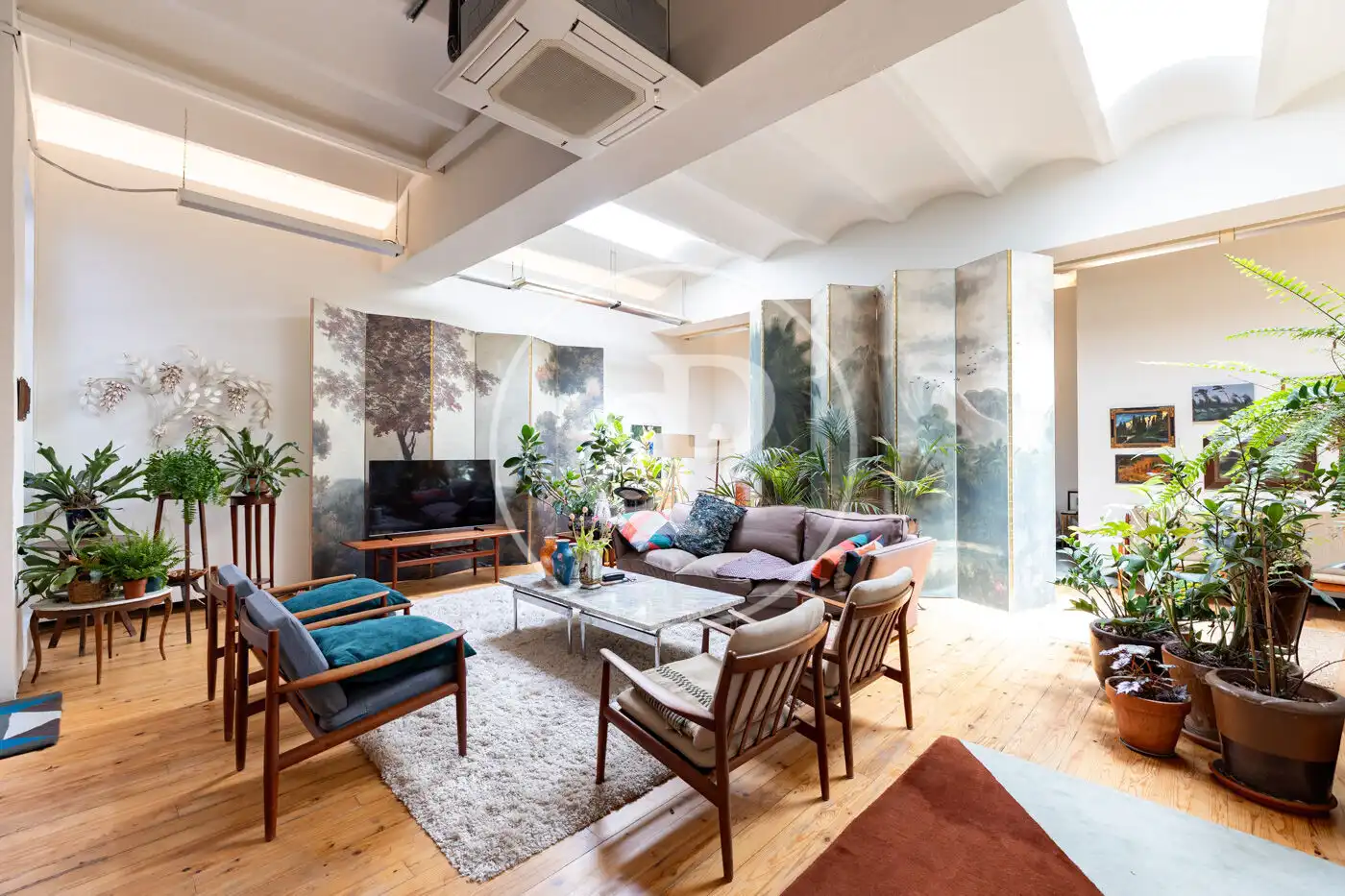 Sala d'estar de Pis en venda en Barcelona amb Aire condicionat, Calefacció i Terrassa