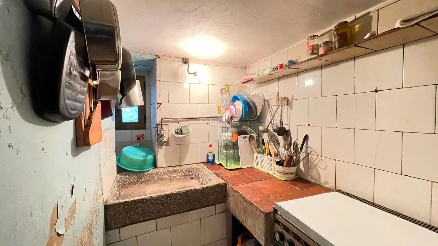 Cocina de Finca rústica en venta en Passanant i Belltall con Terraza