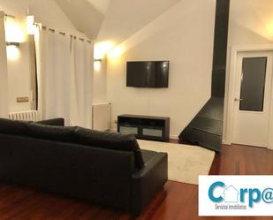Living room of Attic to rent in Egüés  with Heating, Parquet flooring and Terrace