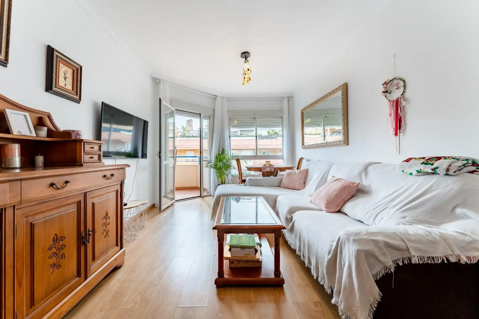 Sala d'estar de Apartament en venda en Málaga amb Aire condicionat, Traster i Piscina comunitària