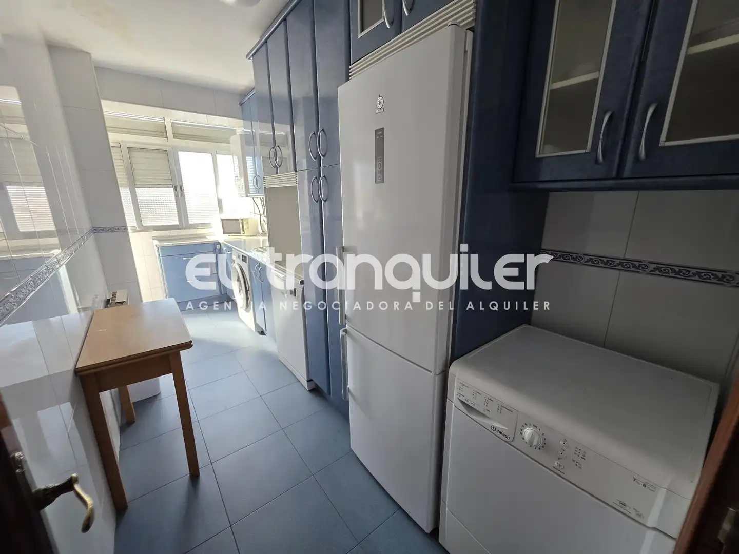 Kitchen of Flat for rent in Madrid  with Air Conditioner, Terrace and Furnished