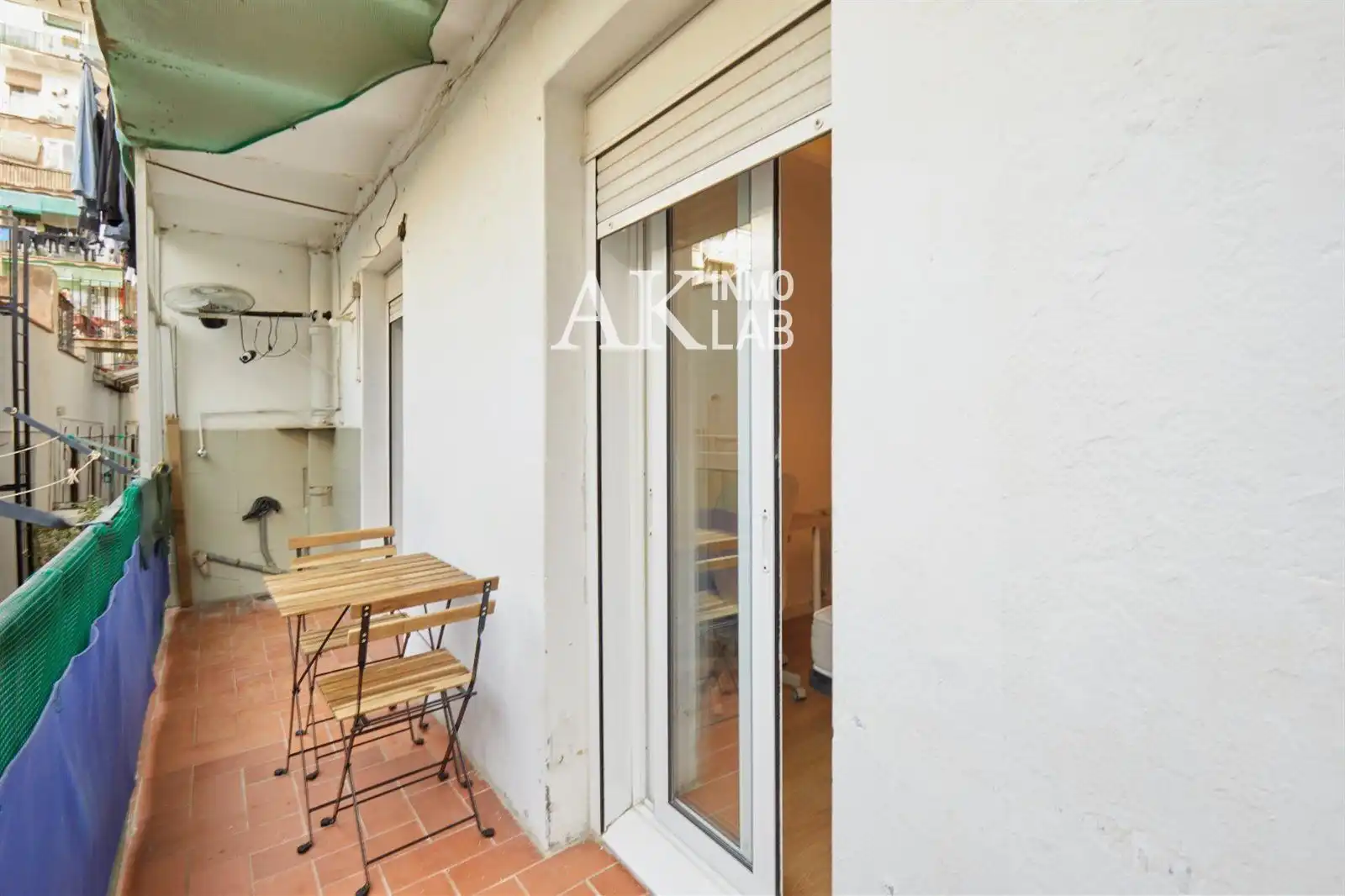 Balcony of Apartments for sale in Barcelona  with Air Conditioner, Terrace and Furnished