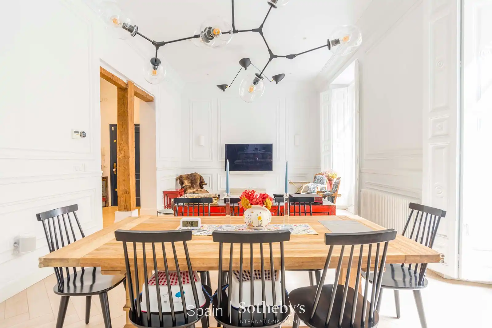 Menjador de Apartament de lloguer en Madrid amb Aire condicionat, Calefacció i Terrassa