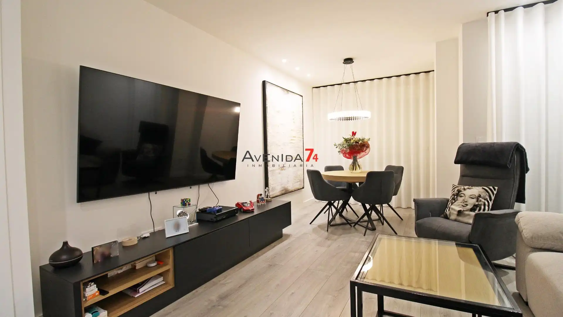 Sala de estar de Piso en venta en Lorca con Aire acondicionado, Terraza y Amueblado